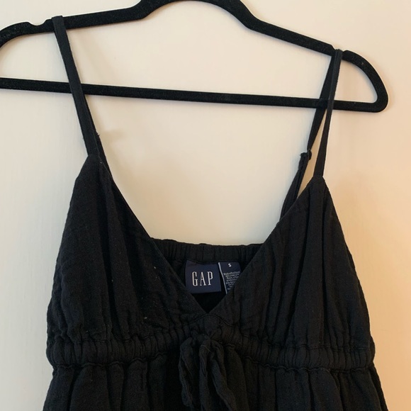 Black tie front mini dress - Picture 4 of 5